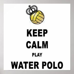 Behalten Sie ruhiges Spiel-Wasser-Polo-Plakat - Poster