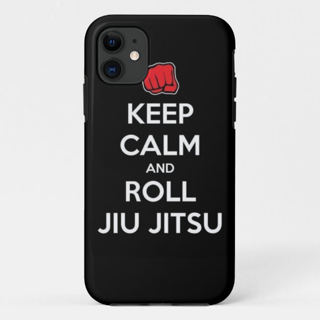 behalten Sie ruhiges und Rollenjiu jitsu Case-Mate iPhone Hülle (Rückseite)