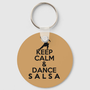 BEHALTEN Sie RUHIGES UND TANZsalsa-Geschenk Schlüsselanhänger