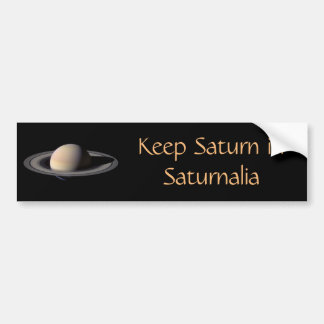 Behalten Sie Saturn im Saturnalia Autoaufkleber