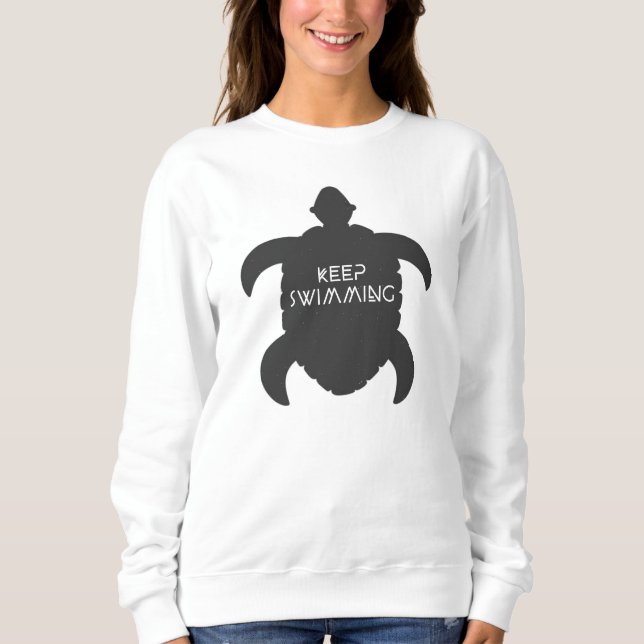 Behalten Sie Schwimmen Sweatshirt (Vorderseite)