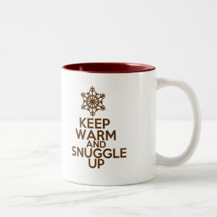 Behalten Sie warme und Snuggle-Kaffeetasse Zweifarbige Tasse