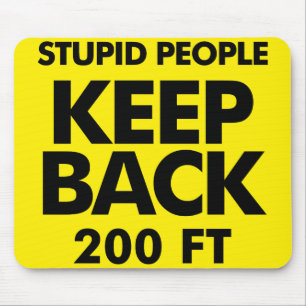 Behalten Sie zurück mousepad