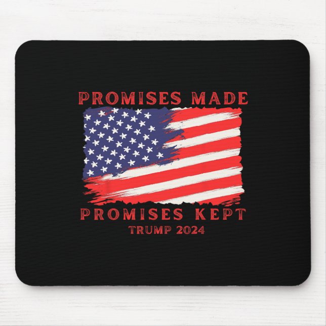 Behalten Versprechen für Trump 2024 Mousepad (Vorne)