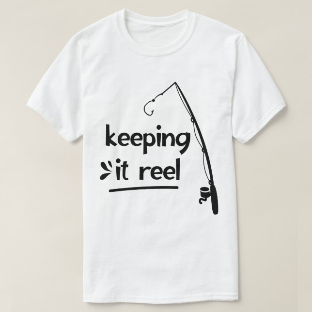 Behaltend Angeln T - Shirt von Männern (Design vorne)