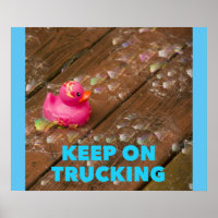 Behaltend auf Trucking - Motivierend Plakat