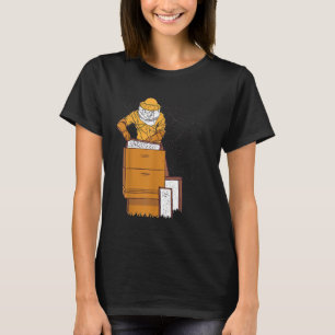 Behaltend Bienenhalter und Bienenstock T-Shirt