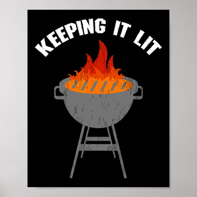 Behaltend Grillen Grilling Poster (Vorne)