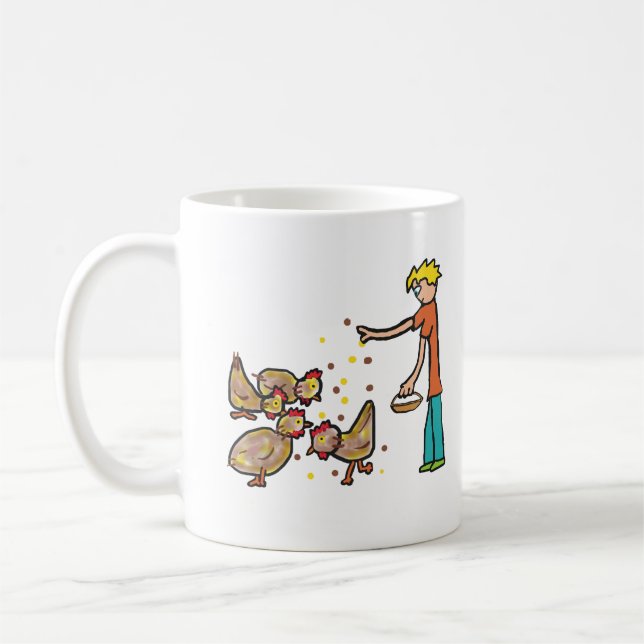 Behaltend Hühnchen Kaffeetasse (Links)