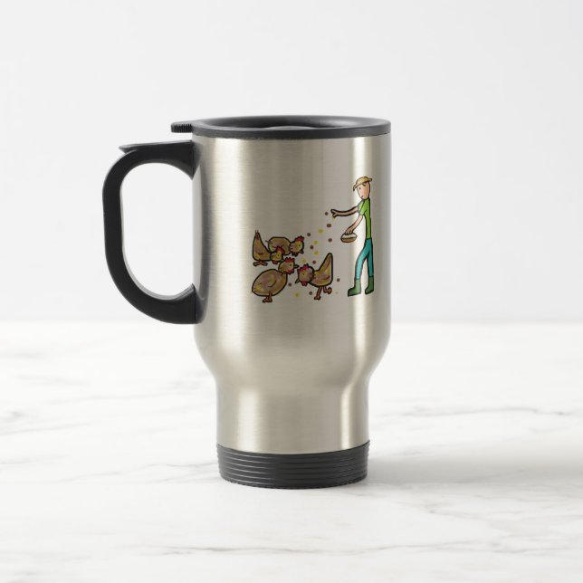 Behaltend Hühnchen Reisebecher (Links)