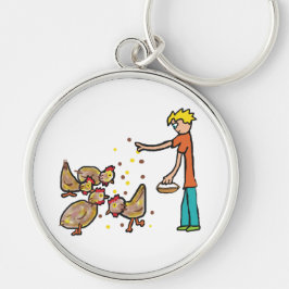 Behaltend Hühnchen Schlüsselanhänger