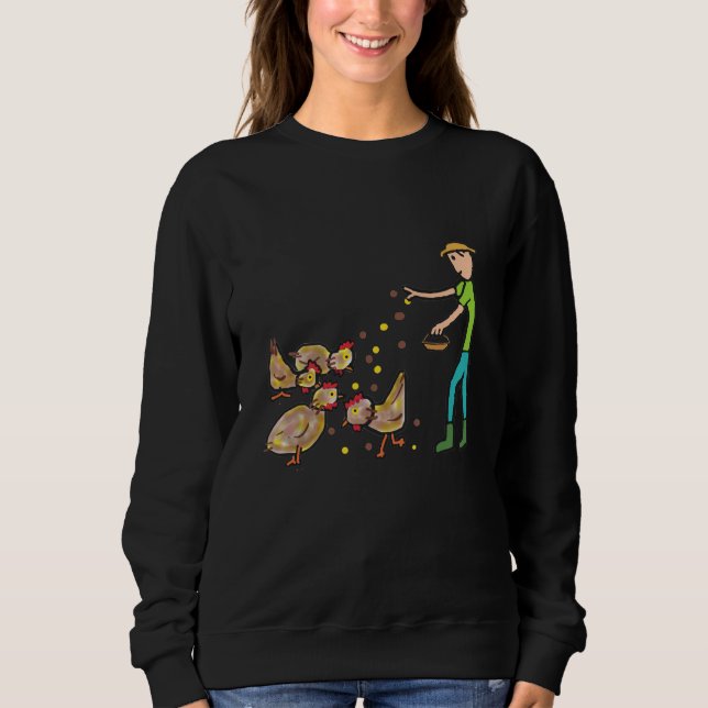 Behaltend Hühnchen Sweatshirt (Vorderseite)