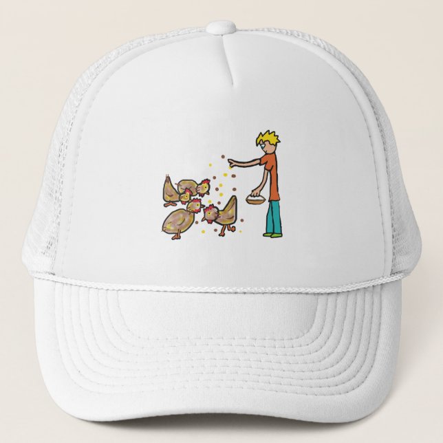 Behaltend Hühnchen Truckerkappe (Vorderseite)
