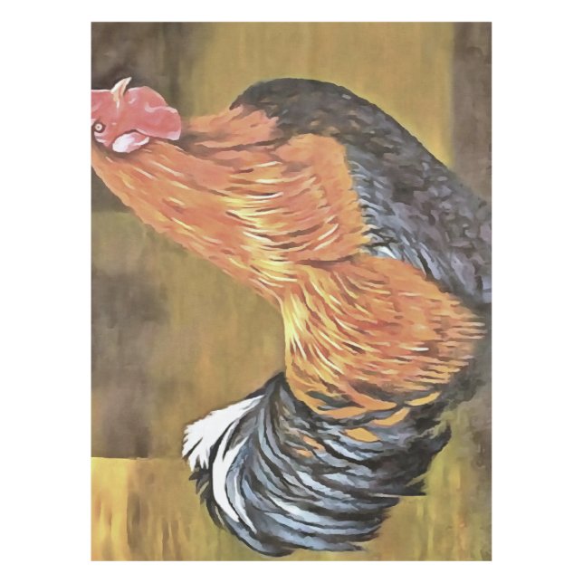 Behaltend Hühner auf dem Bauernhof Kunst Tischdecke (Vorderseite)