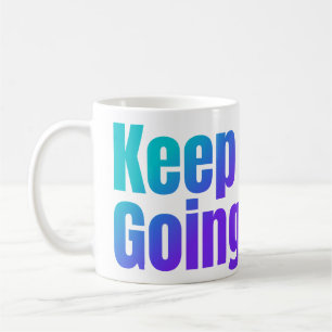 Behaltend inspirierender Farbtext Kaffeetasse