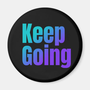 Behaltend inspirierender Farbtext Magnet