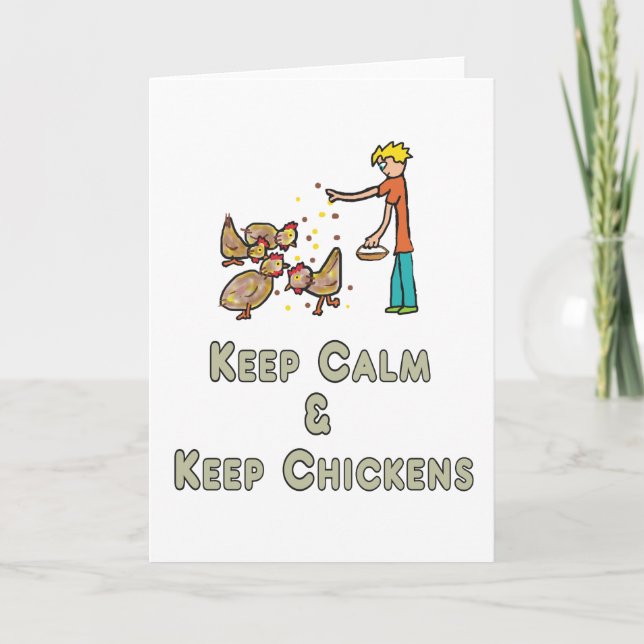 Behaltend Kalmhühnchen behalten Karte (Vorderseite)