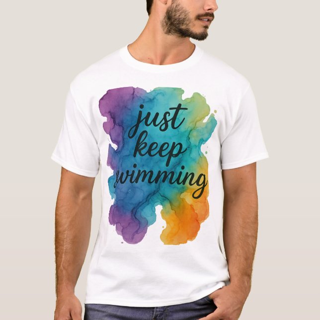 Behaltend Schwimmen - Illustration zum Alkoholgenu T-Shirt (Vorderseite)