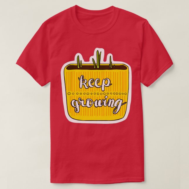 Behaltend Wachdärmel in Gelbtöpfen T-Shirt (Design vorne)
