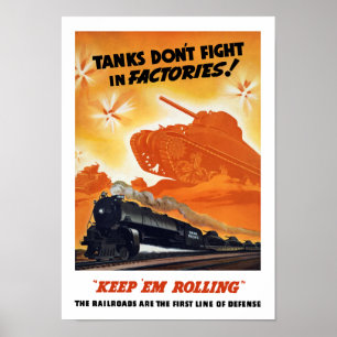 Behälter kämpfen nicht in den Fabriken -- Poster