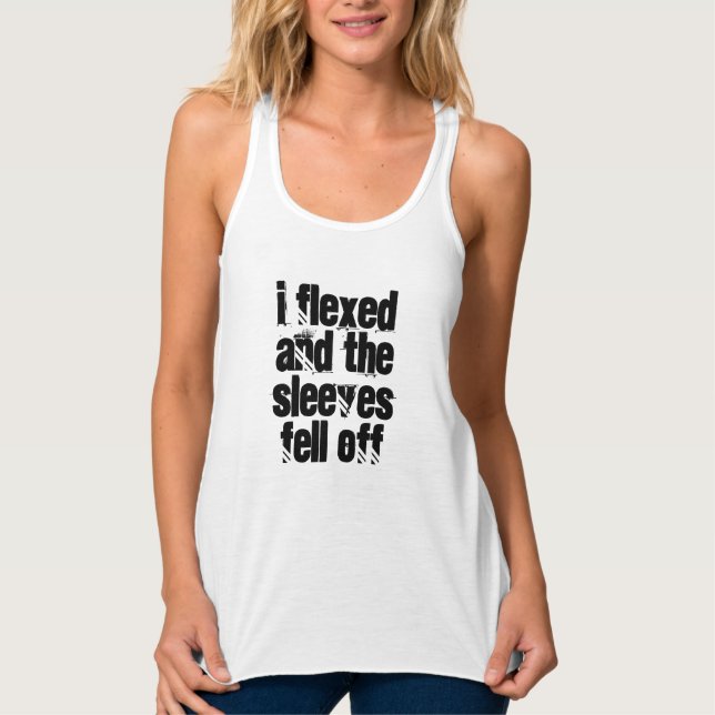 Behälter Spitze gebogen Tank Top (Vorderseite)