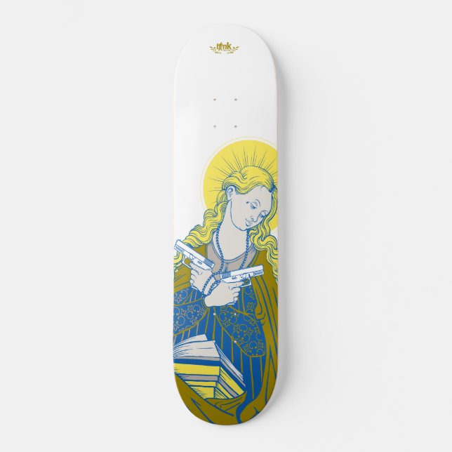 Behälter-Theorie "Jungfrau Harriett " Skateboard (Vorderseite)