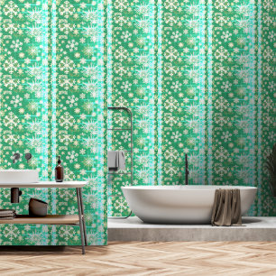 BEHANDLUNG MIT CHRISTMAS SNOWFLAKE WALLPAPER TAPETE