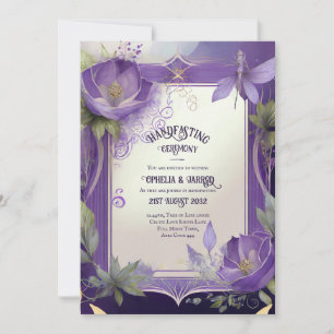 BEHANDLUNG VON ERSUCHUNGEN LILA GOLD ETHEREAL EINLADUNG