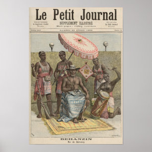 Behanzin König von Dahomey Poster