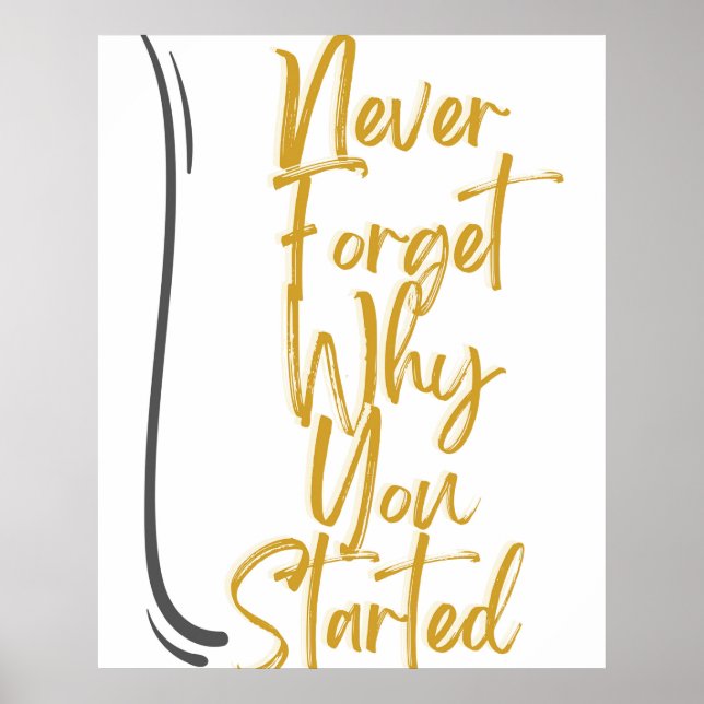 Beharrlichkeit im Erfolg Poster (Vorne)