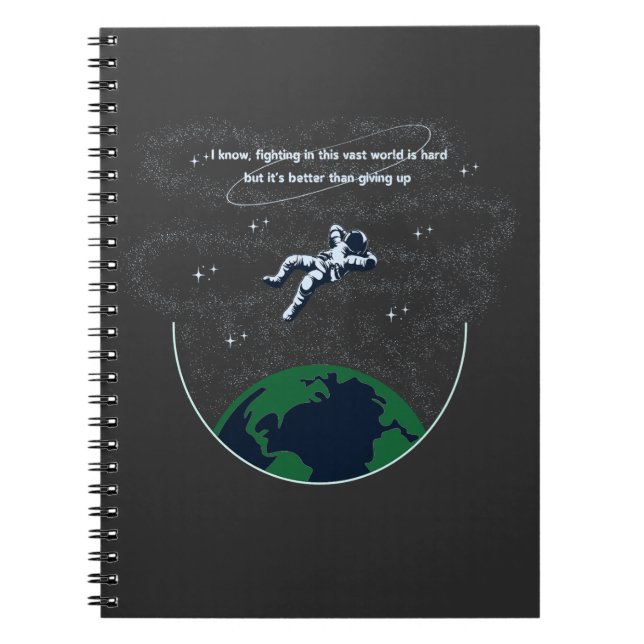 Beharrlichkeit in der Weite Notizblock (Vorderseite)