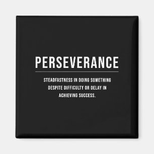 Beharrlichkeit Motivierend Unternehmer Slogan Quot Magnet