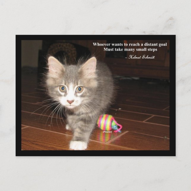 Beharrlichkeit Postkarte (Vorderseite)