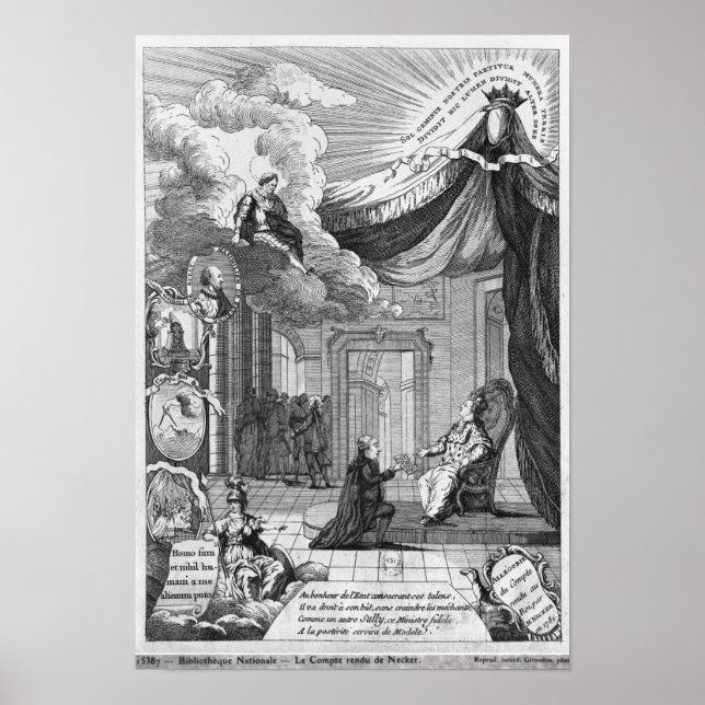Behauptung des Berichts an Louis XVI Poster (Vorne)