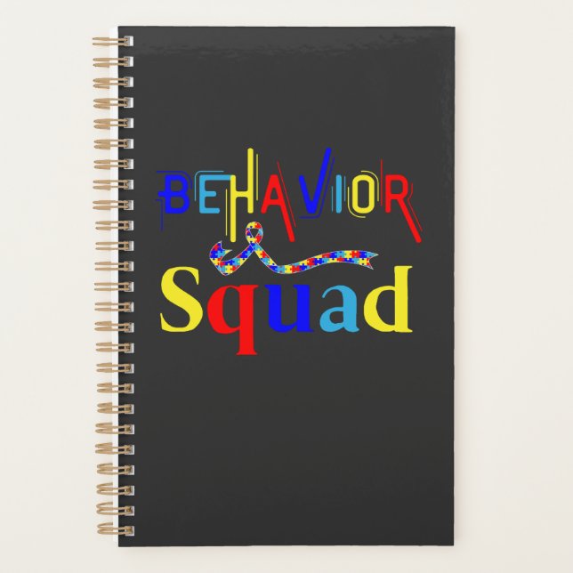 Behavior Squad April Autism Awarenes Behavior Tech Planer (Vorderseite)