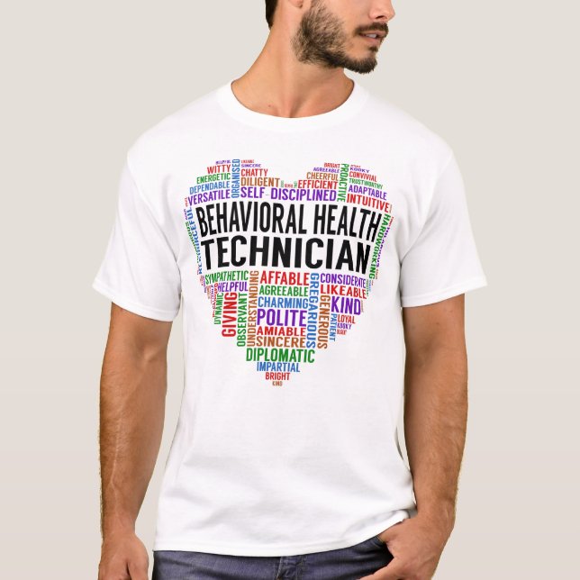 Behavioral Health Technician Herz T-Shirt (Vorderseite)