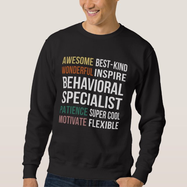 Behavioral Specialist  Appreciation Sweatshirt (Vorderseite)