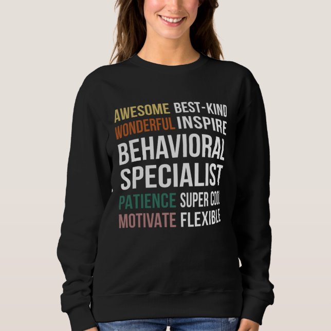 Behavioral Specialist  Appreciation Sweatshirt (Vorderseite)