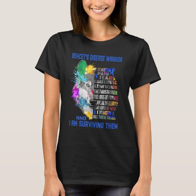 Behcet's Disease kenne ich alles und bin überlebt T-Shirt (Vorderseite)