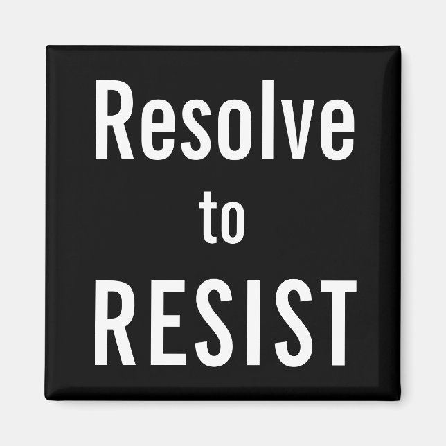 Beheben Sie den RESIST-Befehl, fett weißer Text au Magnet (Vorne)