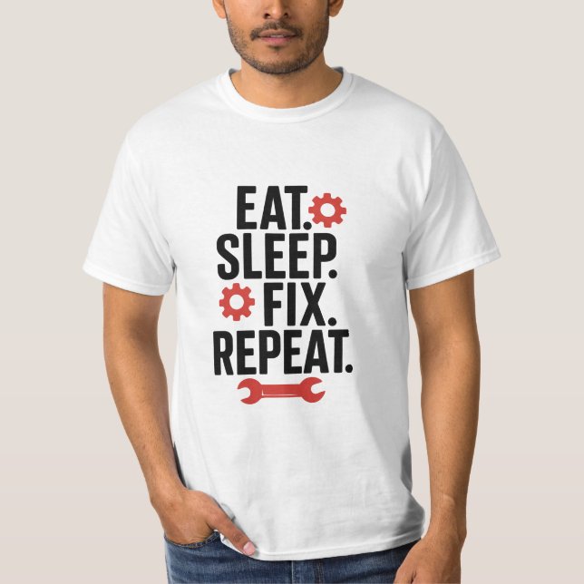 Beheben Sie den T - Shirt für die Wiederholung des (Vorderseite)