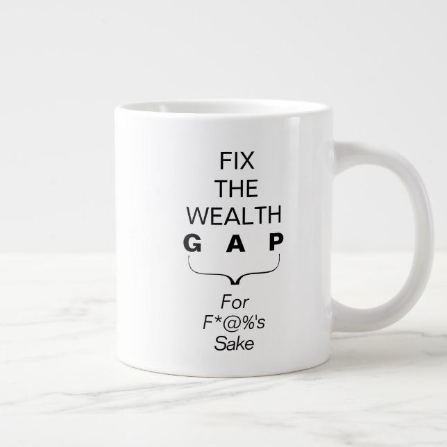Beheben Sie die Vermögenslücke für F's Sake Jumbo-Tasse (Rechts)