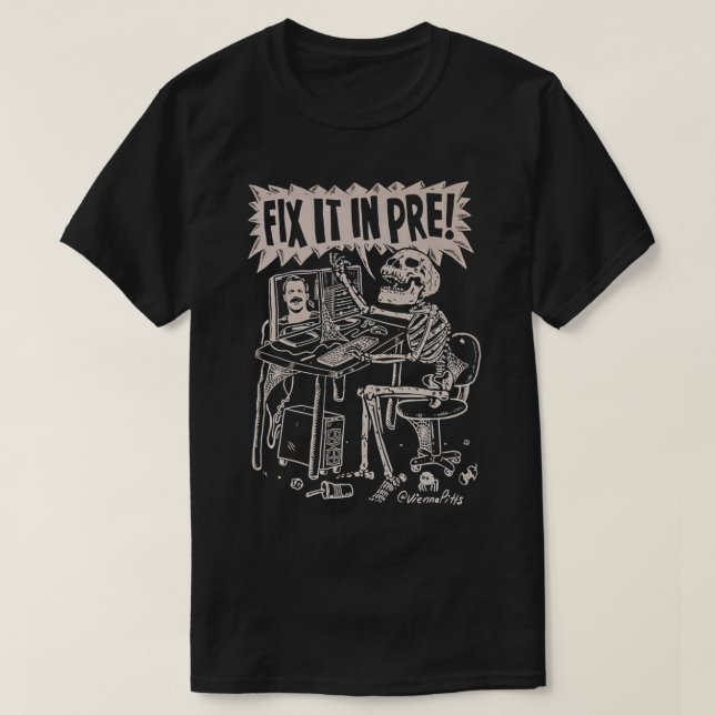 Beheben Sie es im essenziellen T - Shirt vor Skele (Design vorne)