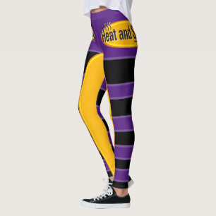 Beheizen und Servieren von schwarzem Text Leggings