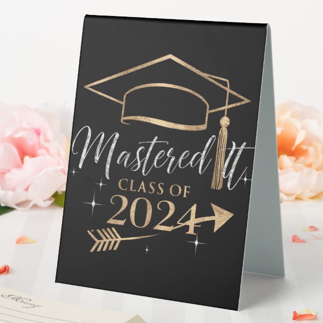 Beherrschte IT-Klasse der 2024 Abschluss Geschenke Tischaufsteller (In Situ (Hochzeit))