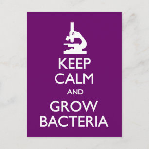 Behieltest Calm Grow Bacteria Postkarte