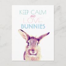Behieltest der Ruhe und Liebe bunnies Grußkarte
