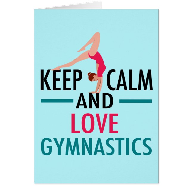 Behieltest Liebe Gymnastik Schöne Gymnastikkarte (Vorne)