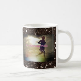 Behieltest Moving Brown Imitats Glitzer Kaffeetasse