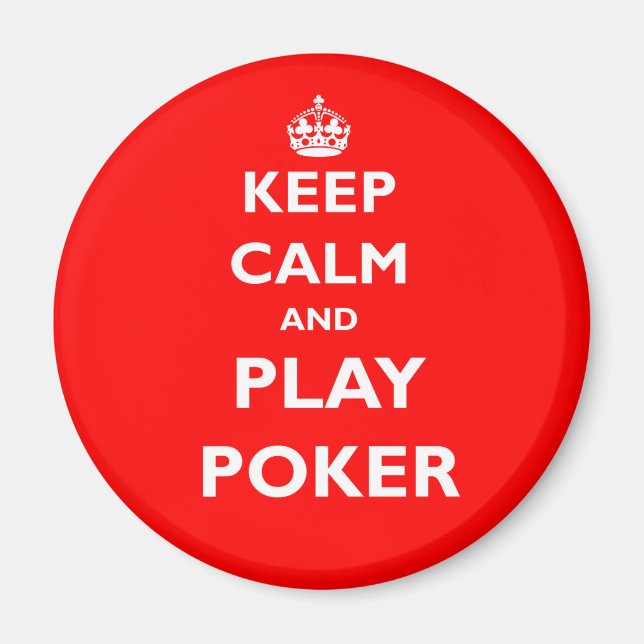 behieltest und Poker Symbol Britisch Casino Magnet (Vorne)